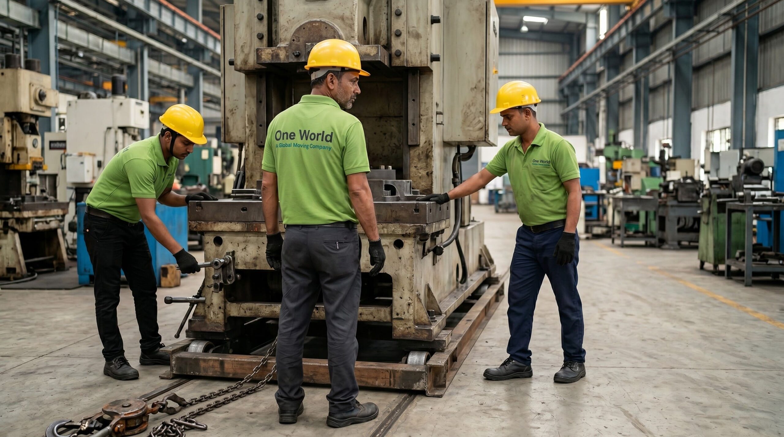 Factory shifting services in India by One World Logix